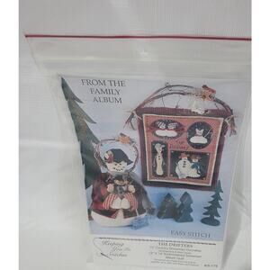 The drifters Wall Quilt Pattern Folk Art Primitive Winter Snowman Doorstop